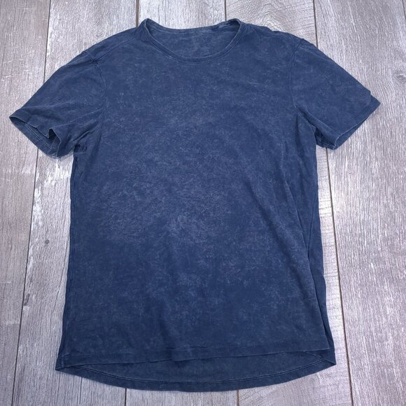 lululemon athletica Other - Lululemon Shirt Mens XL 5 Year Basic Tee True Navy Cloudy Wash Short Sleeve Top